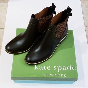 Kate Spade Domina Leopard Rain Boots 9M NEW